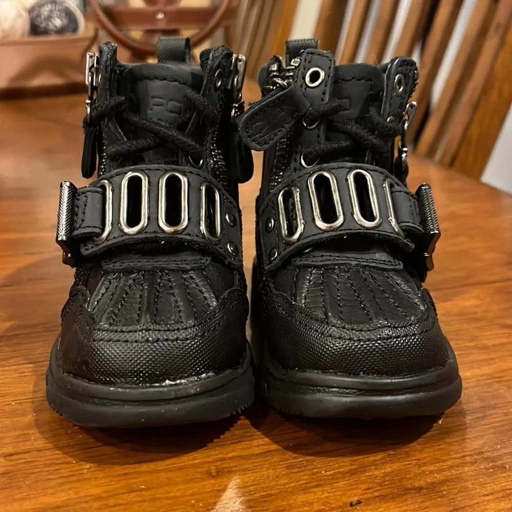 Polo Ralph Lauren Andres Boots Black new Preschool BoysToddlers Size 4